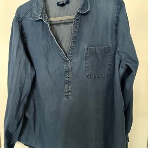 Old Navy Light Blue Denim Top